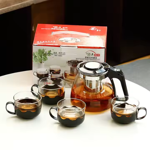 5-Piece Glass Tea Pot Set